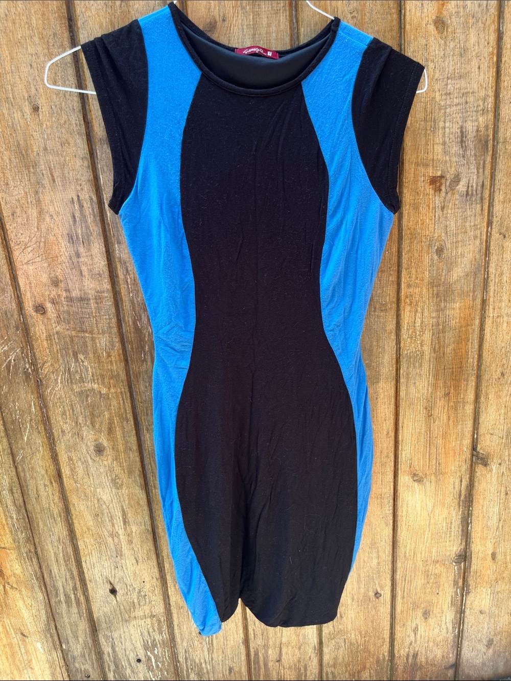 Blue and Black Dress